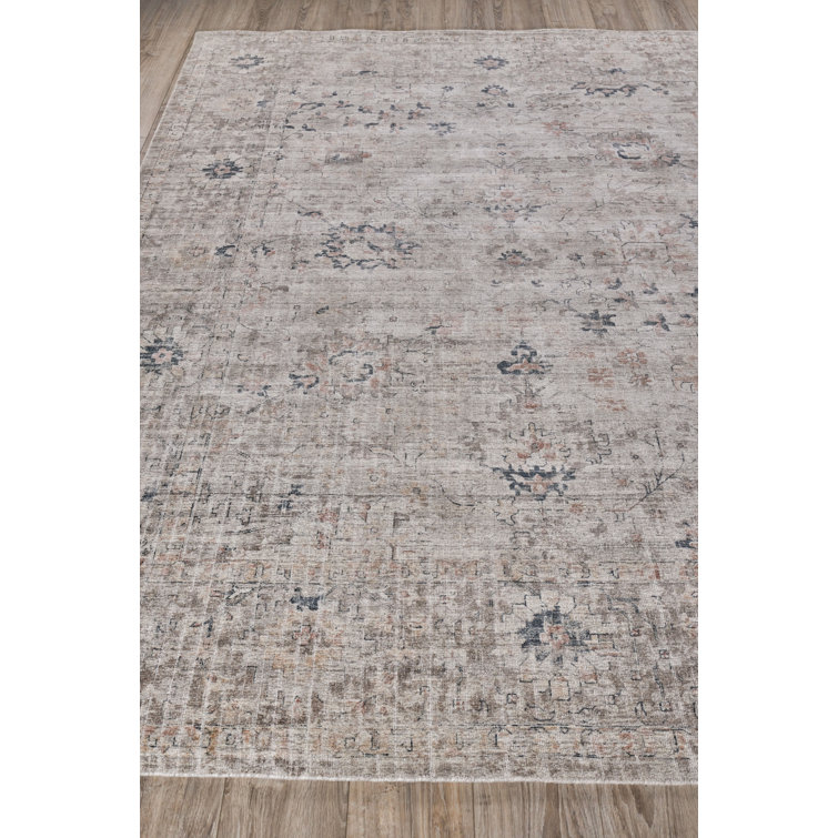 Cambridge Silver and Blue Handcrafted Wool and Viscose Area Rug