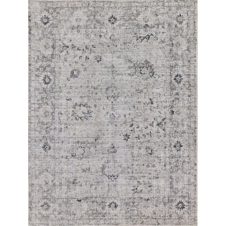 Cambridge Gray and Silver Handmade Wool and Viscose Rug