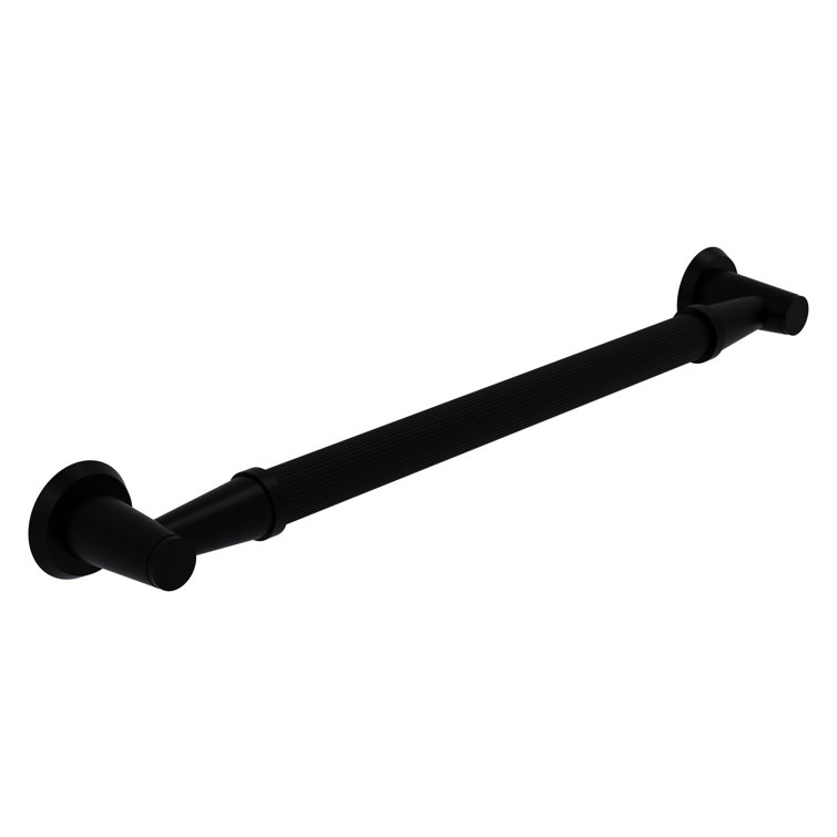 Matte Black 16" Metal Bathroom Grab Bar