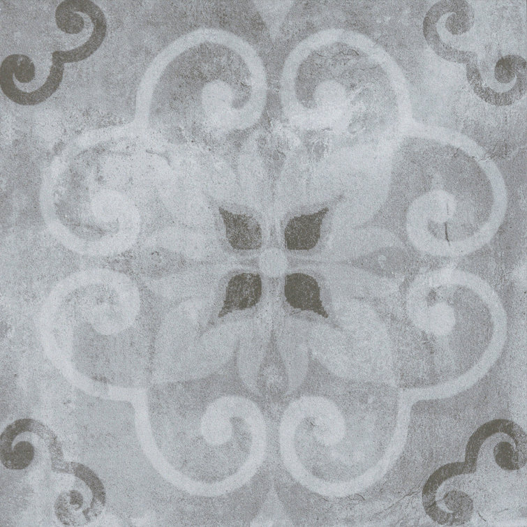 Gray Matte Porcelain Square Wall and Floor Tile