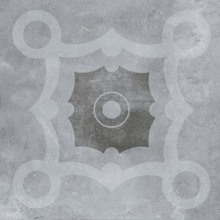 Gray Matte Porcelain Square Wall and Floor Tile
