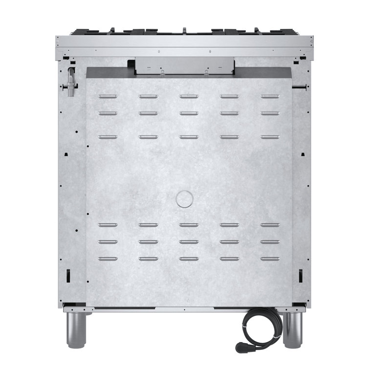 30" Stainless Steel Free-Standing Convection Gas Range
