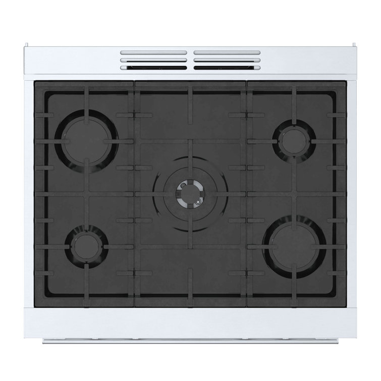 30" Stainless Steel Free-Standing Convection Gas Range