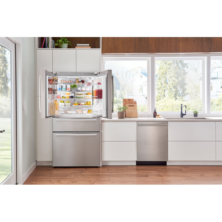 36 Inch Stainless Steel Smart French Door Refrigerator with Ice Maker