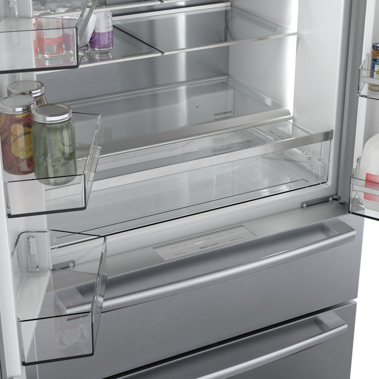 36 Inch Stainless Steel Smart French Door Refrigerator with Ice Maker