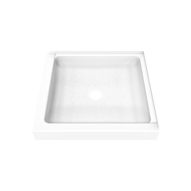 DreamStone 36" White Solid Surface Alcove Shower Kit