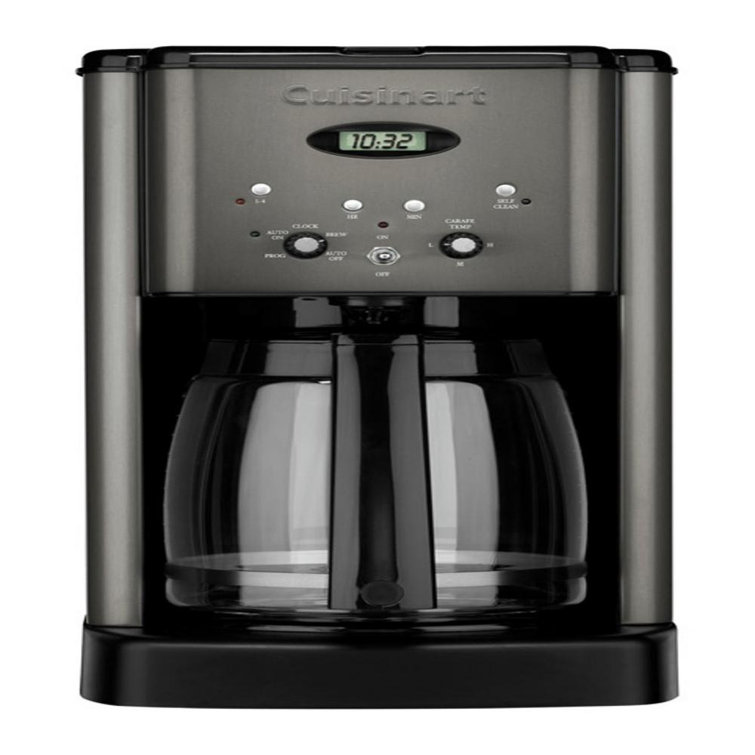 Cuisinart 12-Cup Programmable Coffee Maker in Black Stainless Steel