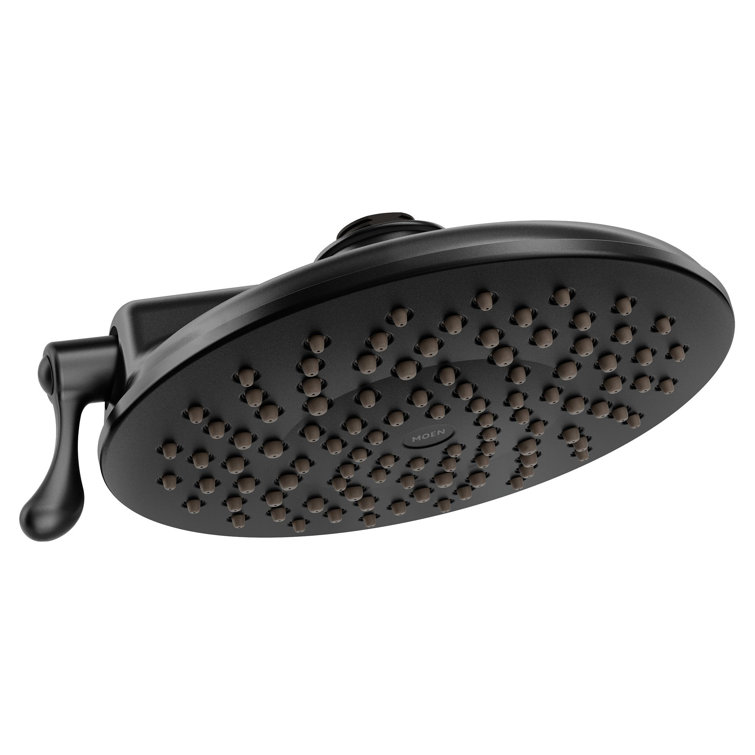 Matte Black Adjustable Wall Mounted Rain Shower Head