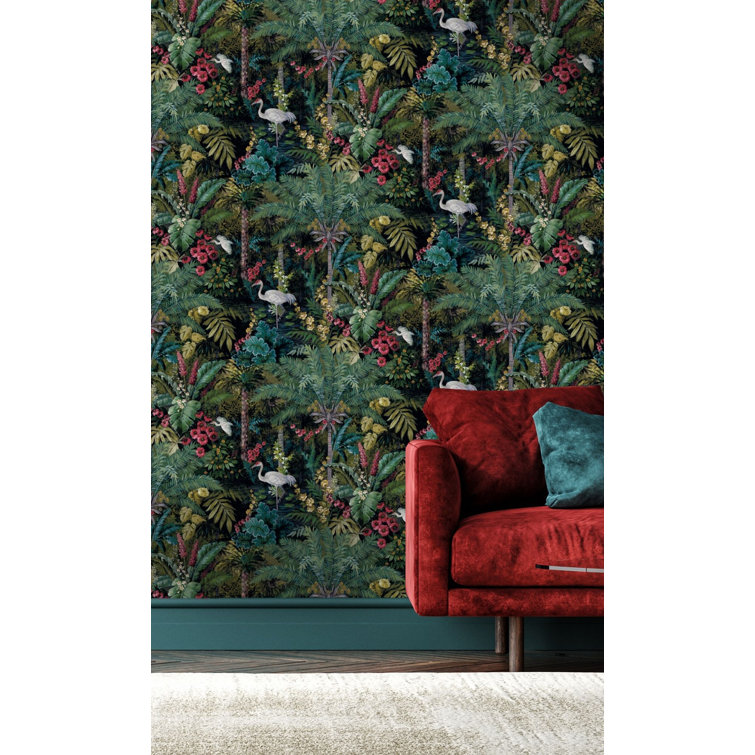 Black Metallic Textured Non-Woven Wallpaper Roll