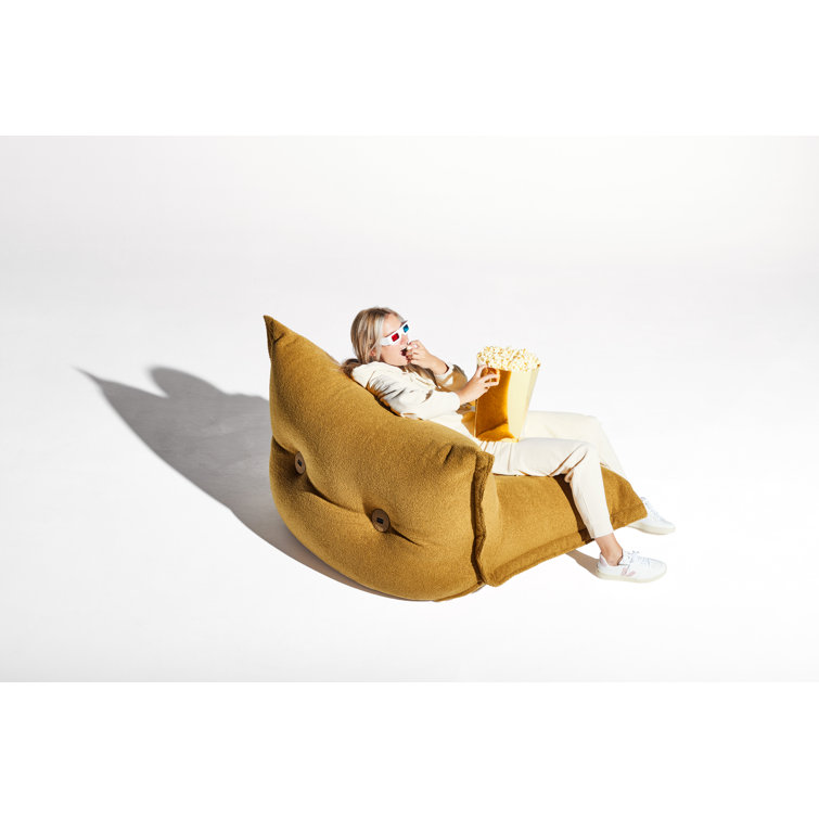 Mustard Soft Plush Minimalist Floor Chair