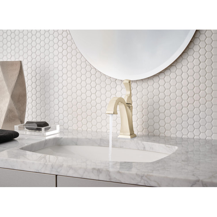Polished Nickel Single Hole Modern Bathroom Faucet
