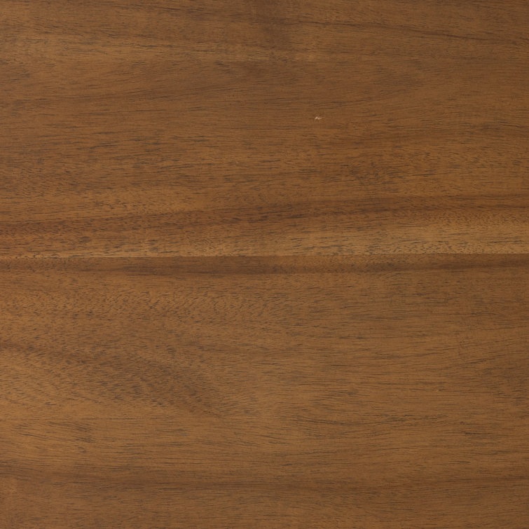 Contemporary Round Brown Wood End Table