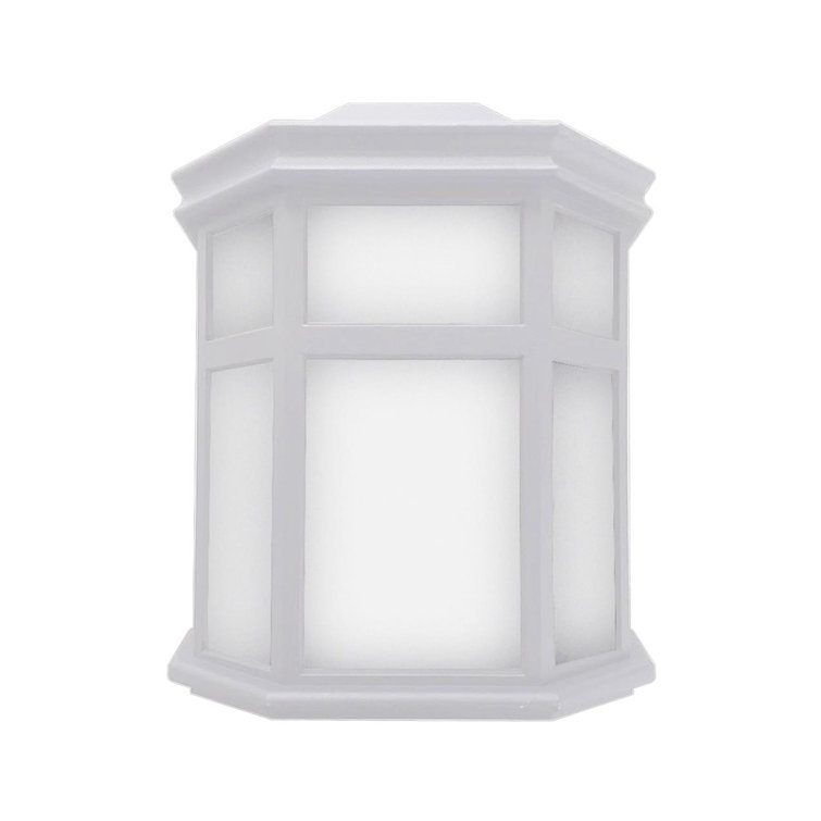 Sedona Modern White LED Outdoor Wall Sconce 9.75" x 7.25"