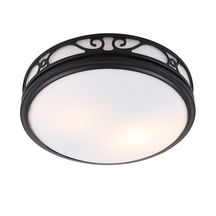 Matte Black Decorative Bathroom Exhaust Fan with Light and Night-Light
