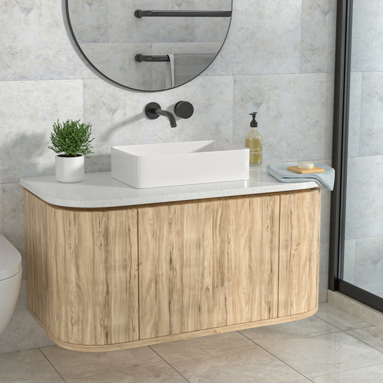 21" x 14" White Ceramic Rectangular Vessel Sink