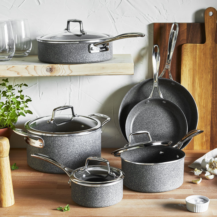 Zwilling Vitale 10-Piece Gray Nonstick Aluminum Cookware Set