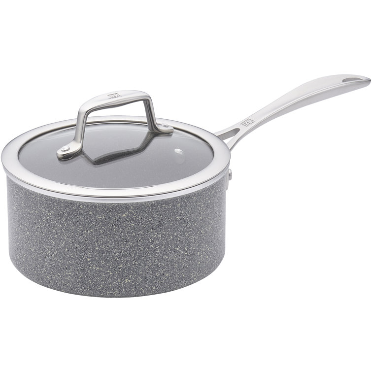 ZWILLING Vitale Gray Aluminum Nonstick Saucepan with Lid