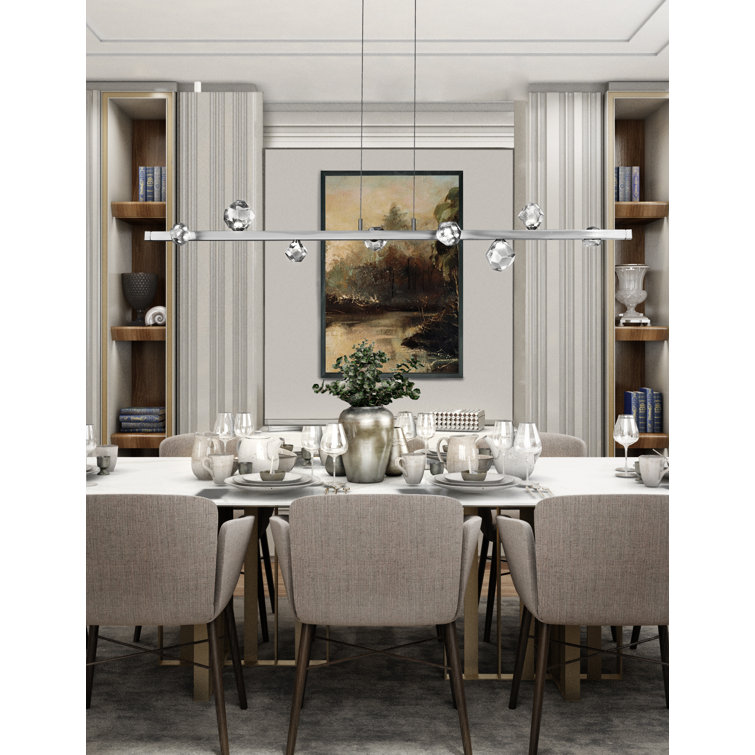 Celestial Sky 54'' Bronze & Satin Nickel LED Kitchen Island Light