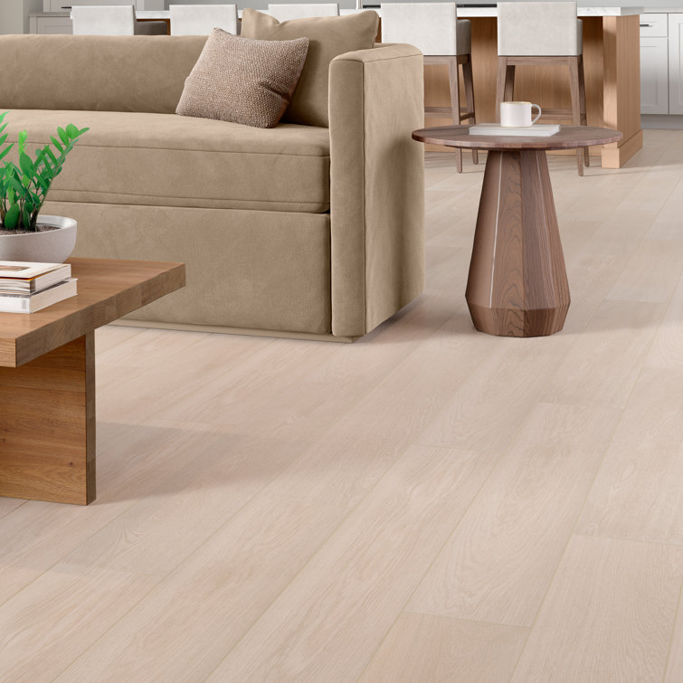 BB Wood Oak White Matte Porcelain Floor and Wall Tile