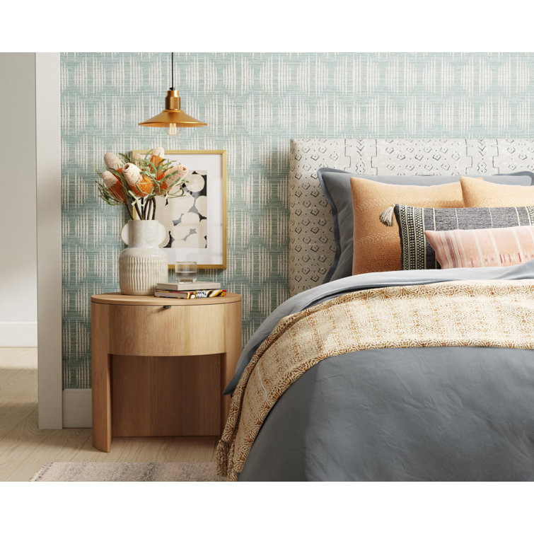 Ovington Mineral Ikat 24' L x 33.62'' W Non-Pasted Wallpaper