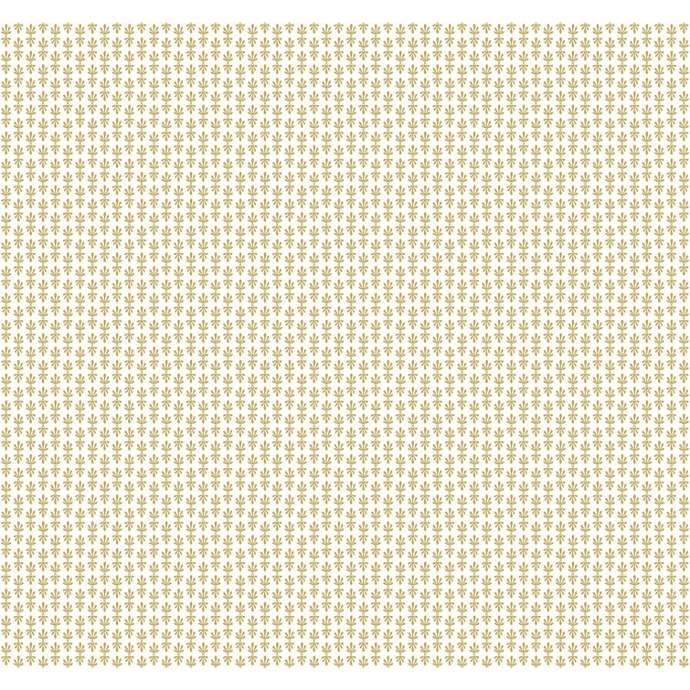 Petal Perfect 27" x 324" Smooth Floral Wallpaper Roll in Brown