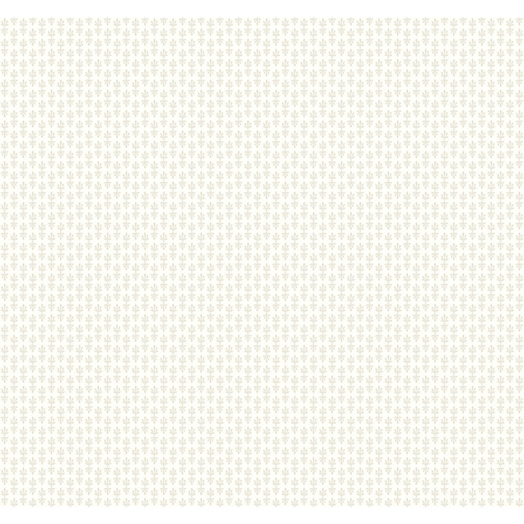 Petal Perfect Off-White Floral Nonwoven Wallpaper