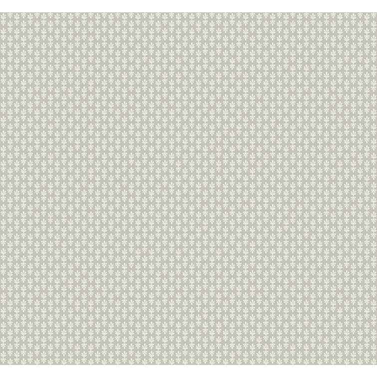 Petal Black Easy-Clean Floral Grid Wallpaper - 27" x 324"