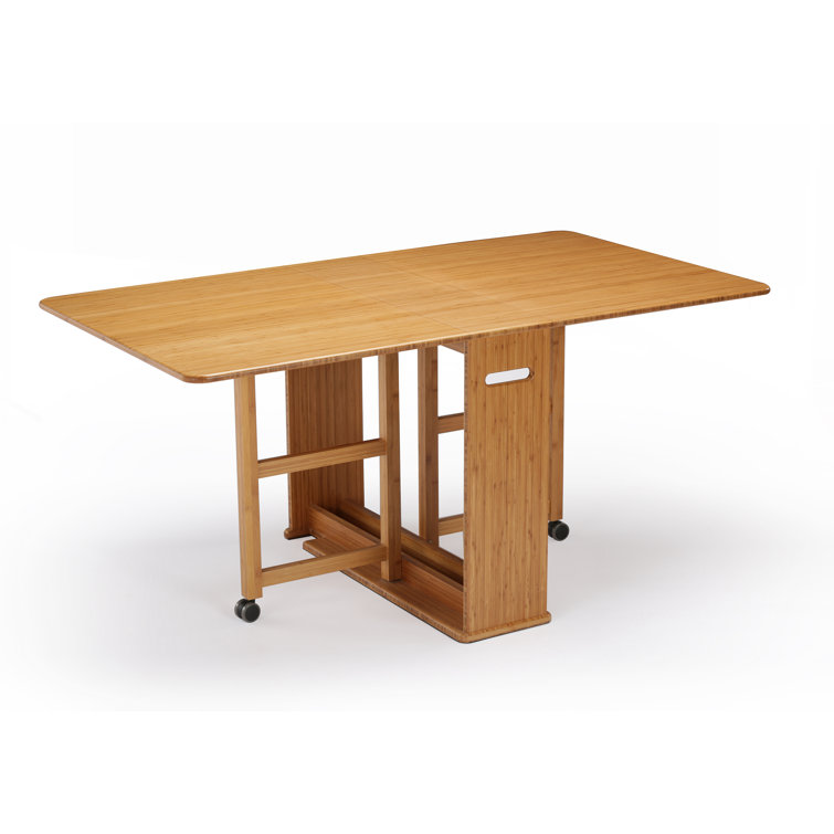 Linden Caramel Extendable Solid Bamboo Dining Table