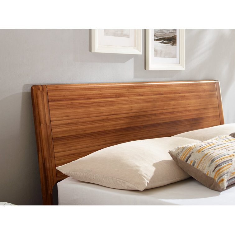 Ventura Amber King Platform Bed with Bamboo Frame and Metal Headboard