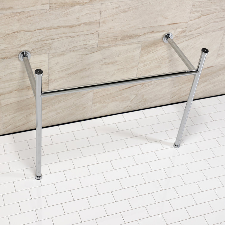 Hartford Polished Chrome Stainless Steel Console Sink Legs