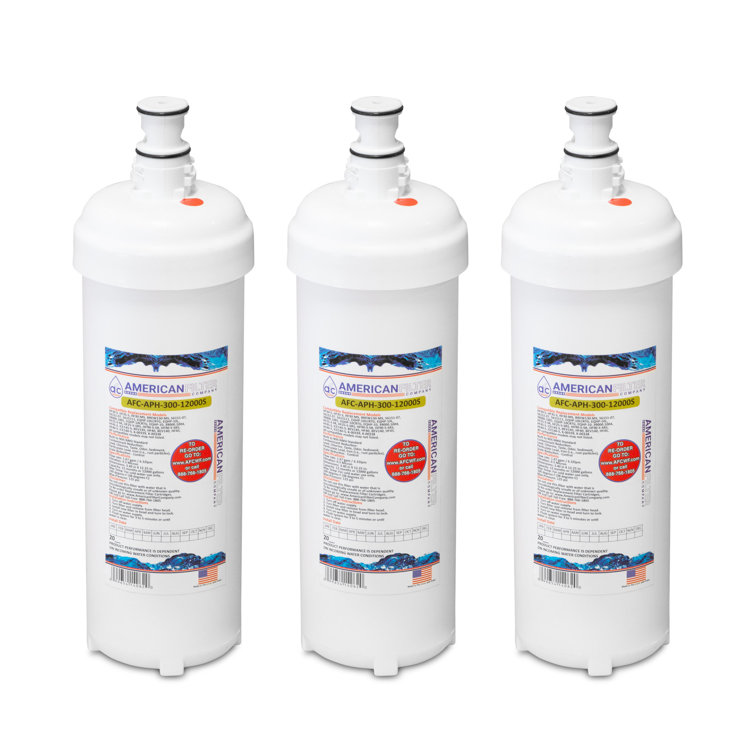 White Under Sink Replacement Water Filter Set