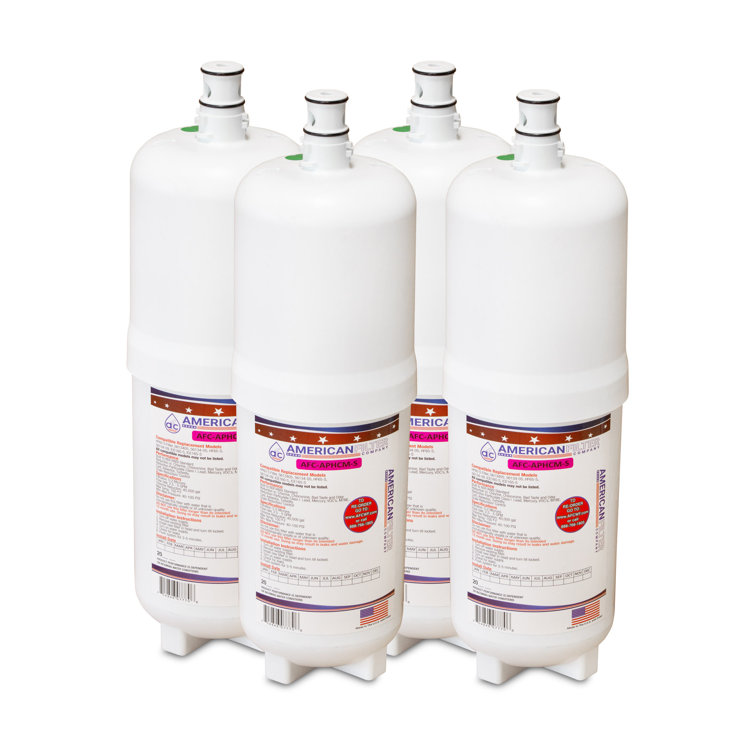 White Under Sink Replacement Water Filter Set