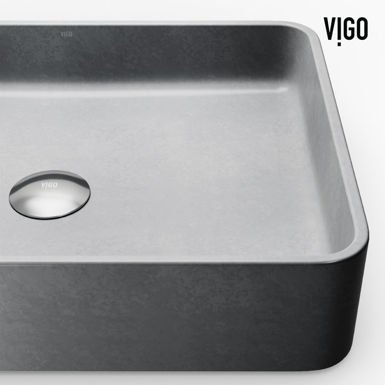 Concerto Ceramic 19"x14" Above-Counter Rectangular Vessel Sink