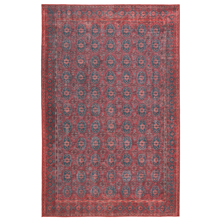 Versatile Loomed Wool-Blend 7'6" x 10' Blue Indoor Area Rug