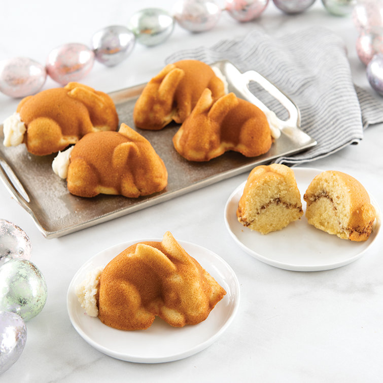 Silver Non-stick Aluminum Baby Bunny Cake Pan