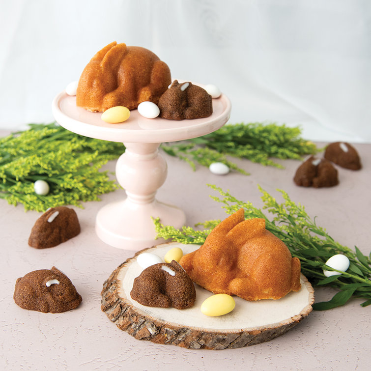 Silver Non-stick Aluminum Baby Bunny Cake Pan