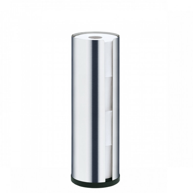 Nexio Matt Stainless Steel 4-Roll Free Standing Toilet Paper Holder