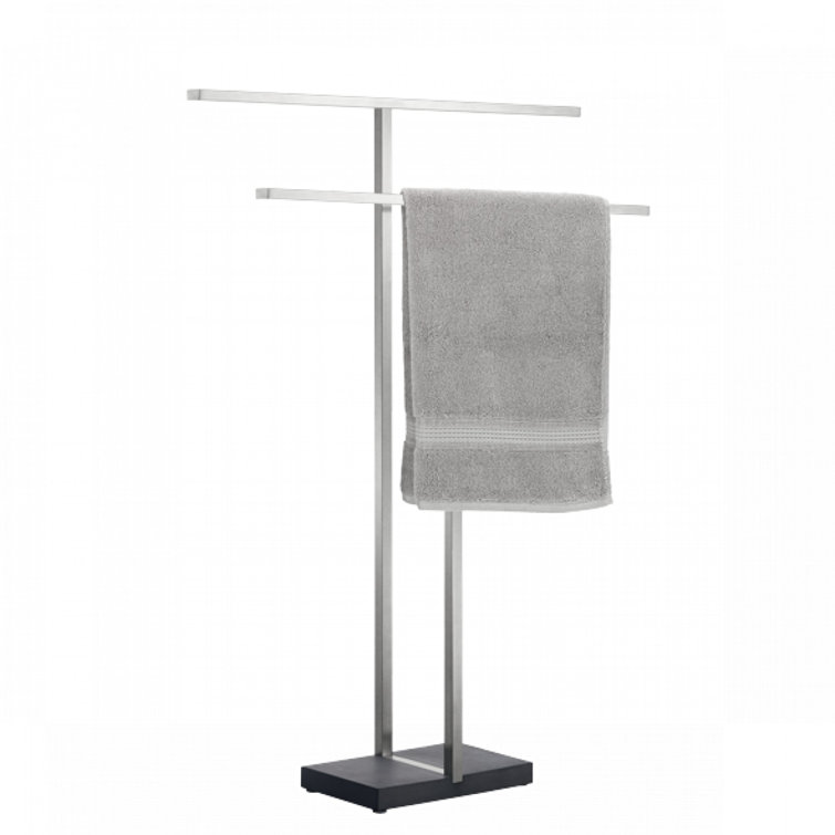 Menoto Freestanding Stainless Steel Towel Stand with Dual Rails