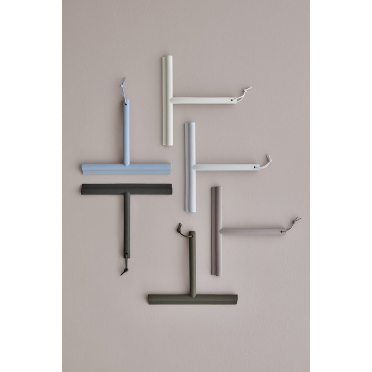 Black Silicone Shower Squeegee with Hanger