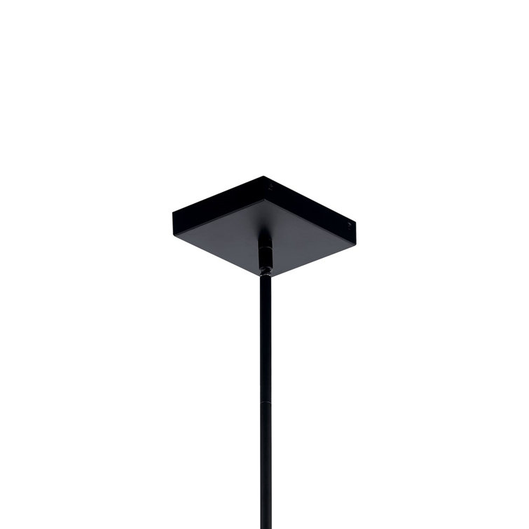 Axis Matte Black Etched Acrylic LED Pendant Light