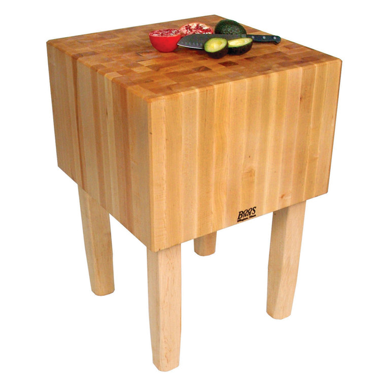 24" Maple Wood Butcher Block Prep Table