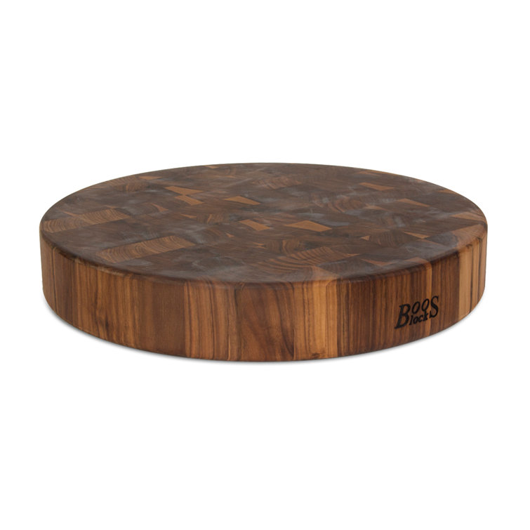 18" Round End Grain Walnut Chopping Block
