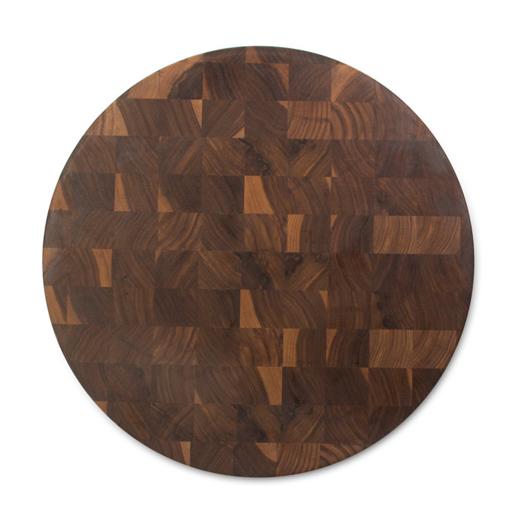 18" Round End Grain Walnut Chopping Block