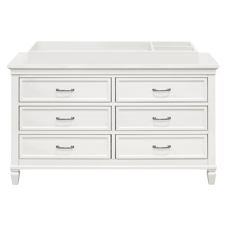 Warm White Wooden Universal Changing Table Topper