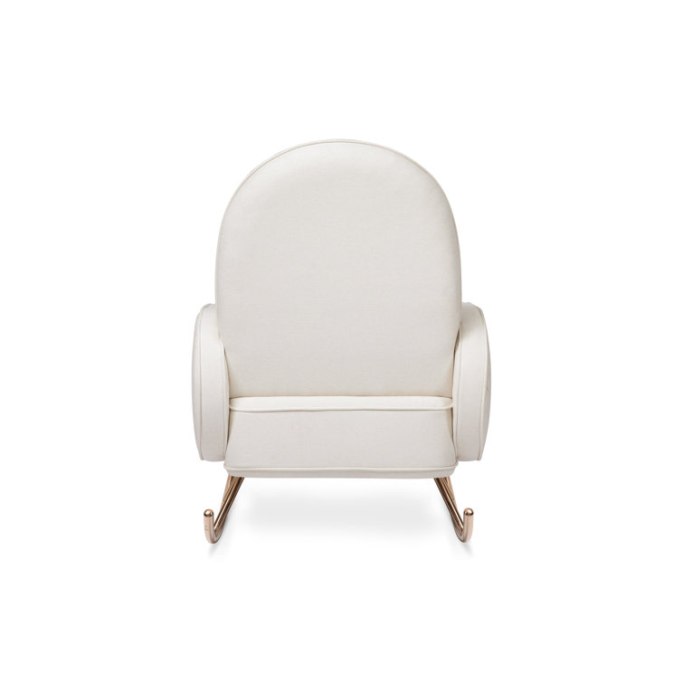 Luxurious Compass Cream Rocker with Rose Gold Legs
