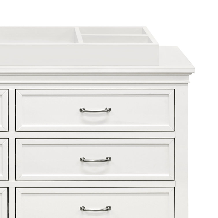 Warm White Wooden Universal Changing Table Topper