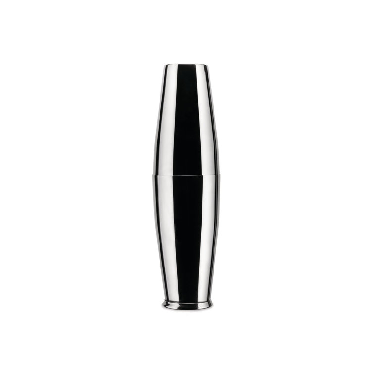 Alessi Silver Stainless Steel Boston Cocktail Shaker Set