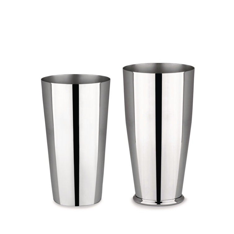 Alessi Silver Stainless Steel Boston Cocktail Shaker Set