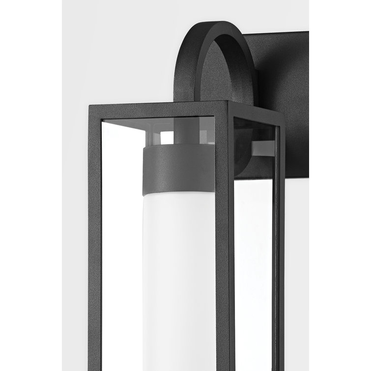 Elegant Black Glass Dimmable Sconce - 19.75" H Modern Lighting