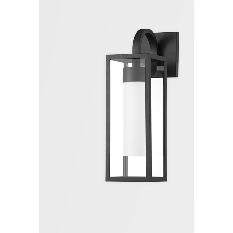 Elegant Black Glass Dimmable Sconce - 19.75" H Modern Lighting